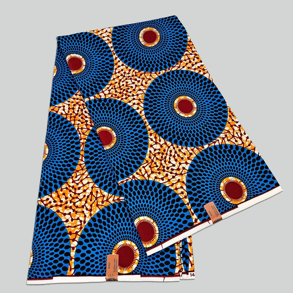 African Ankara Print - ผ้าพิมพ์ลายขี้ผึ้งแท้จากฮอลแลนด์ ผ้าแองการา ผ้าแอฟริกัน สำหรับตัดเย็บเสื้อผ้า ออกแบบแฟชั่น