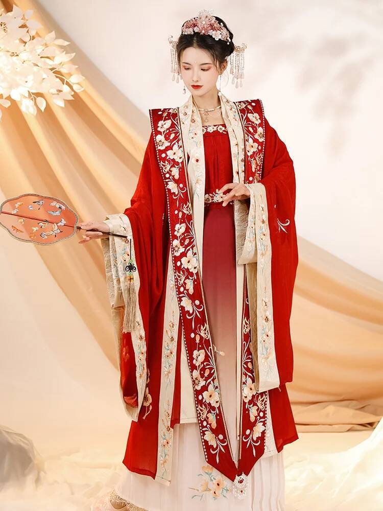 Hanbok Modern Set - ชุดฮั่นฝูสมัยใหม่สำหรับผู้หญิง ชุดจีนโบราณ ชุดกิโมโน ชุดฮันบก ชุดคอสเพลย์ย้อนยุค สไตล์ราชวงศ์ถัง