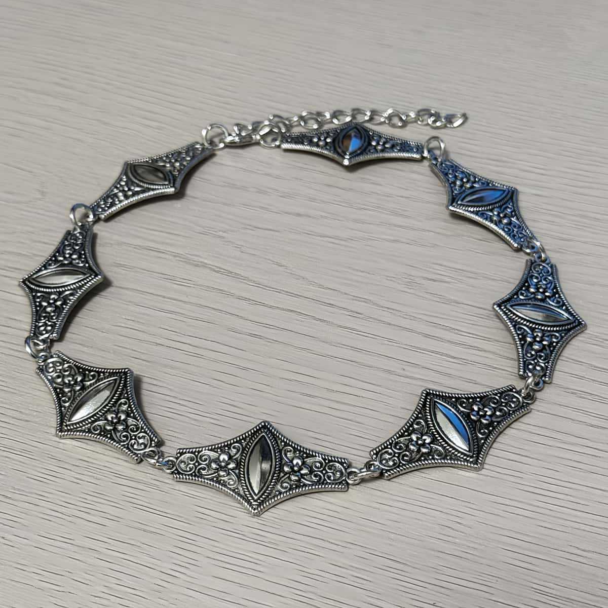 สร้อยคอช็อคเกอร์สไตล์ฮิปฮอป พั - Ethnic Fashion Wear For Women บทวิจารณ์และราคา