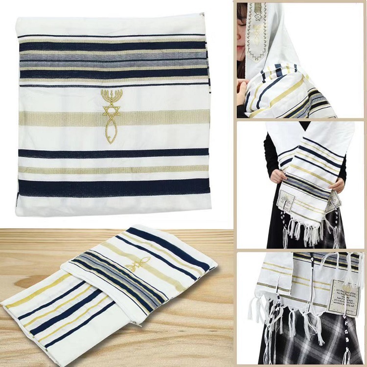 ผ้าคลุมไหล่สำหรับสวดมนต์แบบยิว - Ethnic Fashion Men บทวิจารณ์และราคา