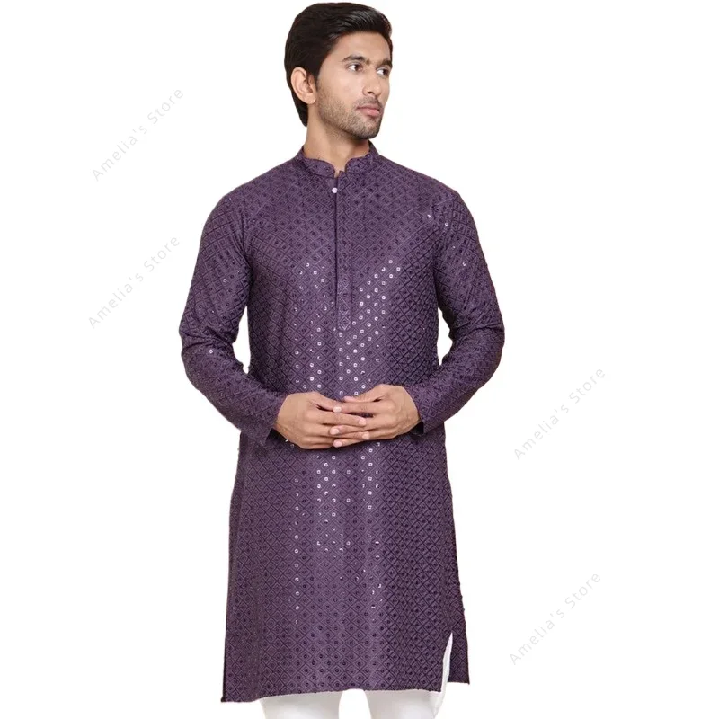 ผู้ชายอินเดีย Kurta Tunic ผ้าฝ - Kurta Men Cotton บทวิจารณ์และราคา