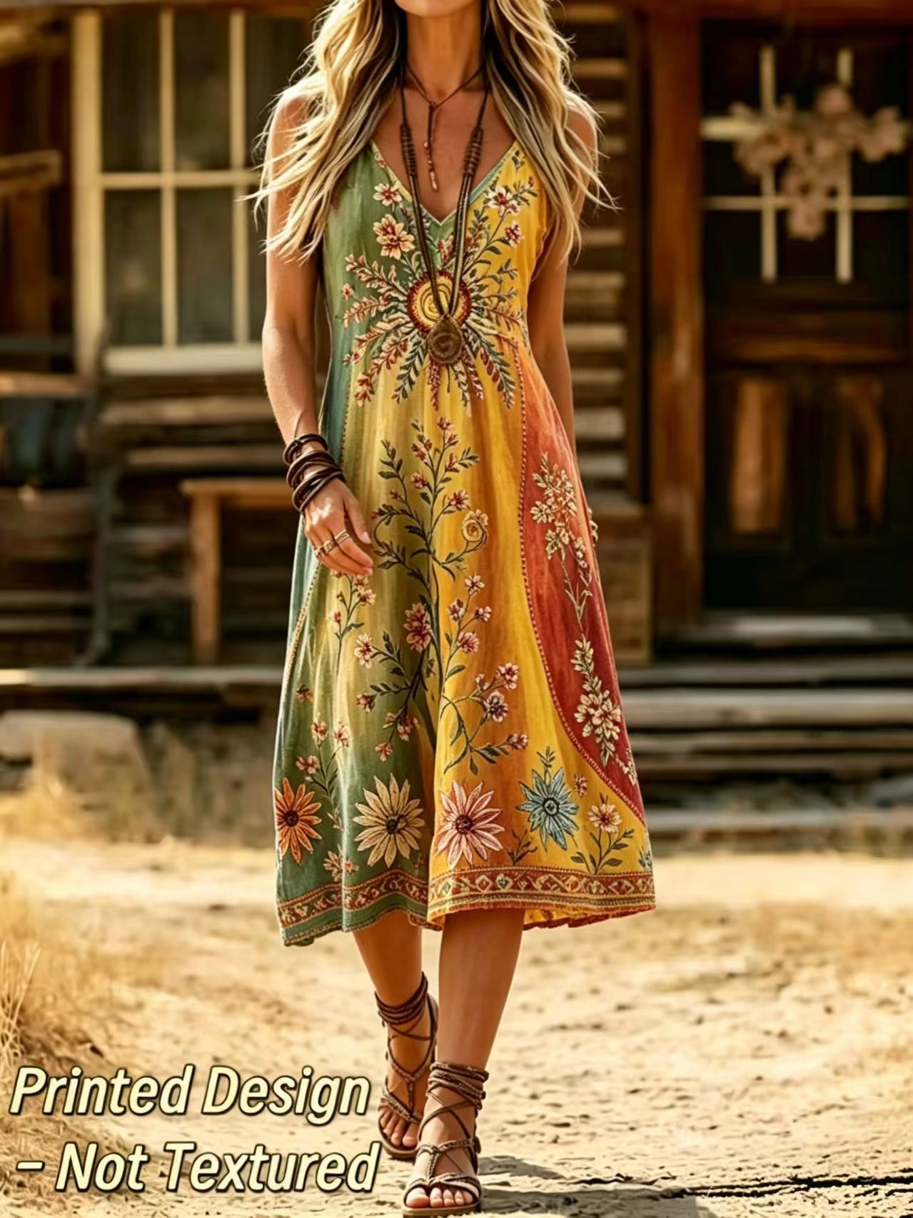 ดีไซน์พิมพ์ลาย 2 มิติ - ชุดเดร - Ethnic Boho Fashion บทวิจารณ์และราคา