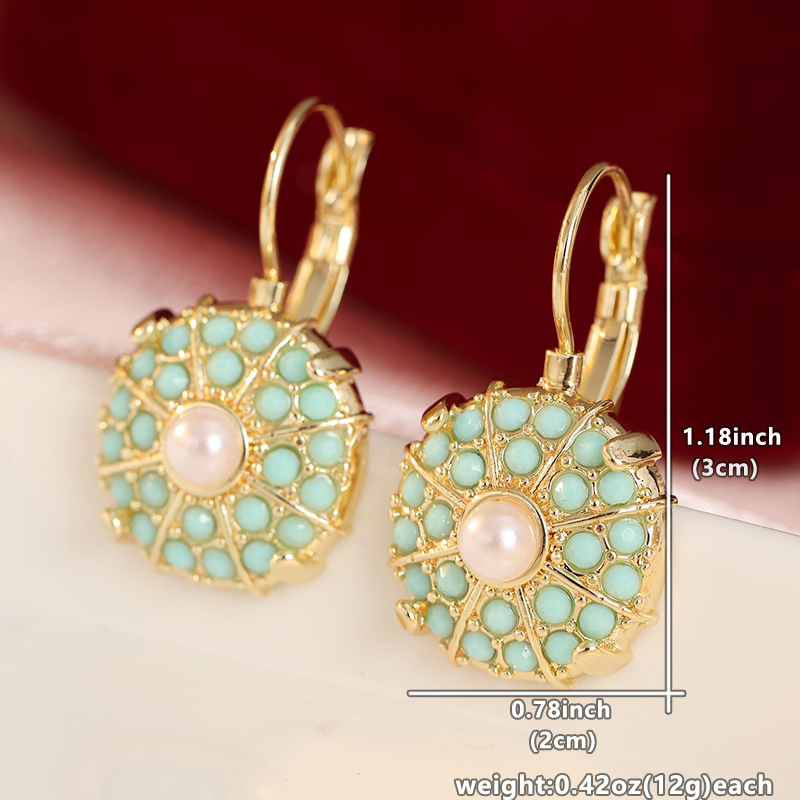 ต่างหูห้อยประดับมุกเทียมสีฟ้าค - Ethnic Fashion Wear For Women บทวิจารณ์และราคา