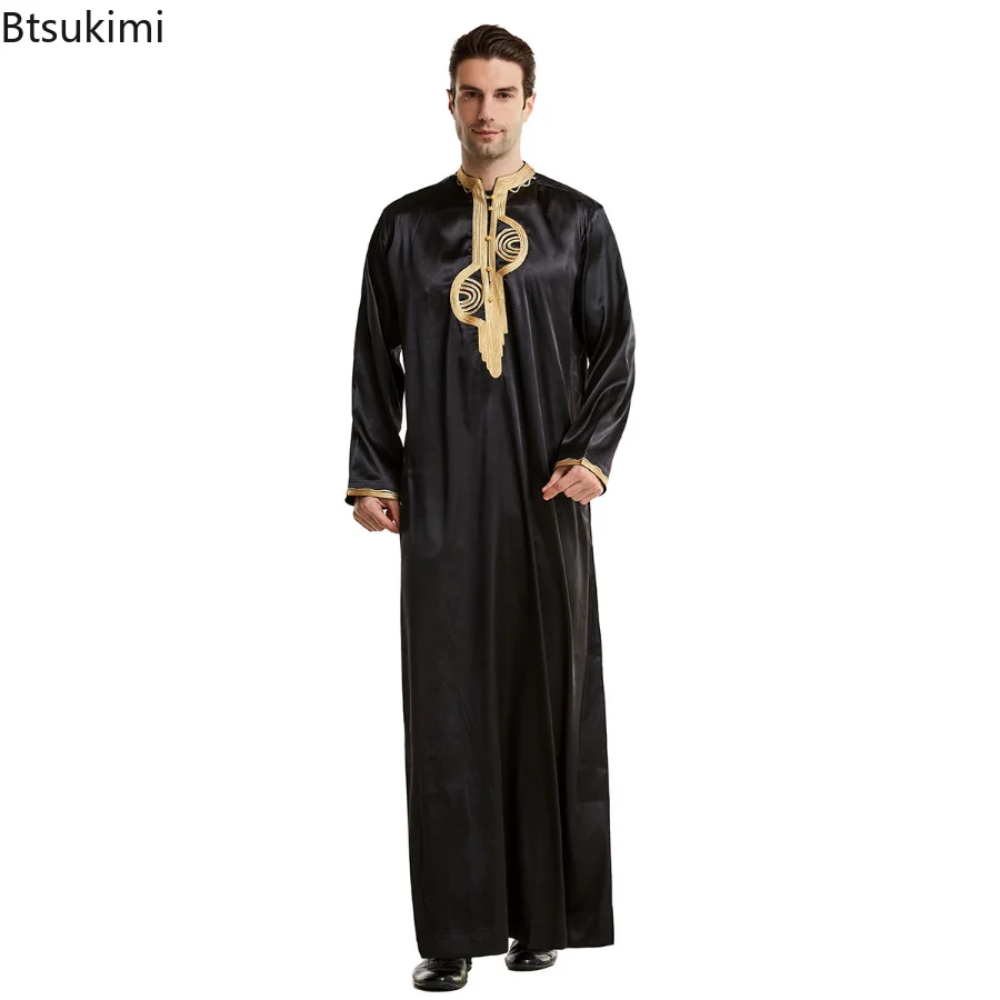 ชายมุสลิมเสื้อผ้า Kaftan Robes - Kurta Men Cotton บทวิจารณ์และราคา