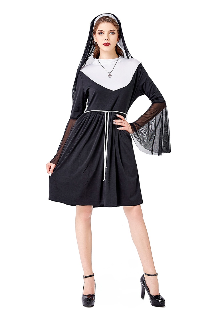 ชุดนักบวชหญิงสีดำสำหรับงานฮาโล - Ethnic Wear บทวิจารณ์และราคา