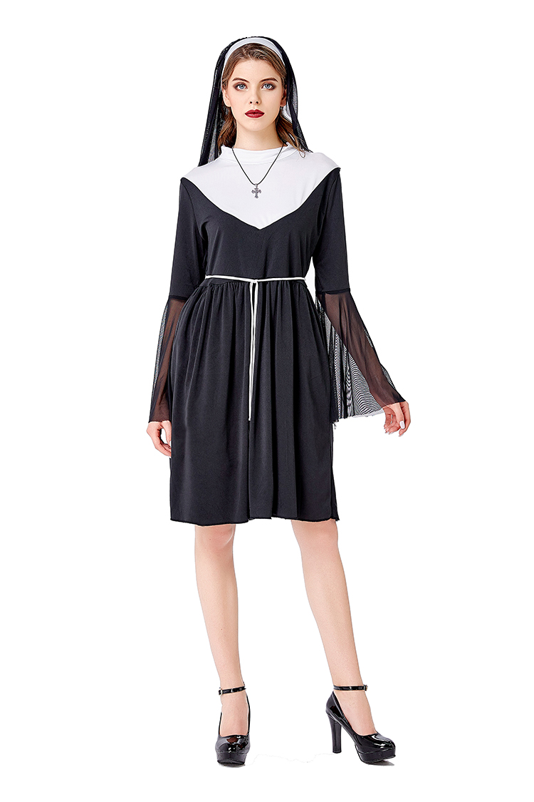 ชุดนักบวชหญิงสีดำสำหรับงานฮาโล - Ethnic Wear บทวิจารณ์และราคา