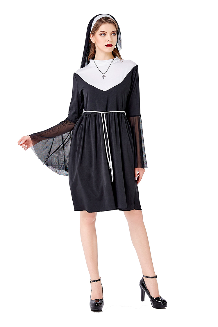 ชุดนักบวชหญิงสีดำสำหรับงานฮาโล - Ethnic Wear บทวิจารณ์และราคา