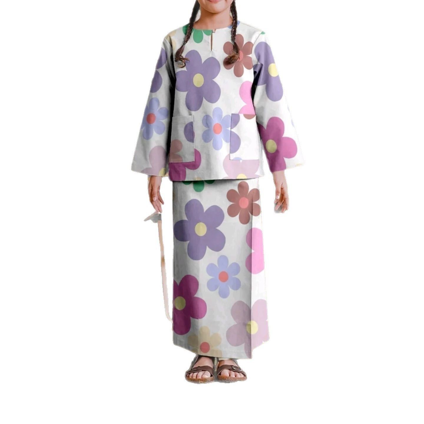 ชุดเพื่อนซี้เด็ก ชุดการแสดงบนเ - Ethnic Wear บทวิจารณ์และราคา