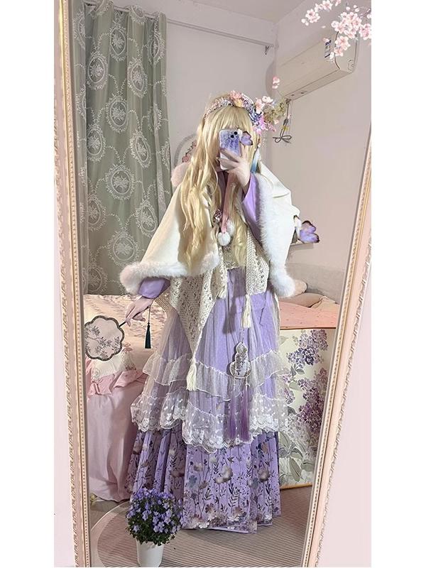 ชุดฮันบกสีม่วงสไตล์โลลิต้าน่าร - Hanbok Modern Set บทวิจารณ์และราคา