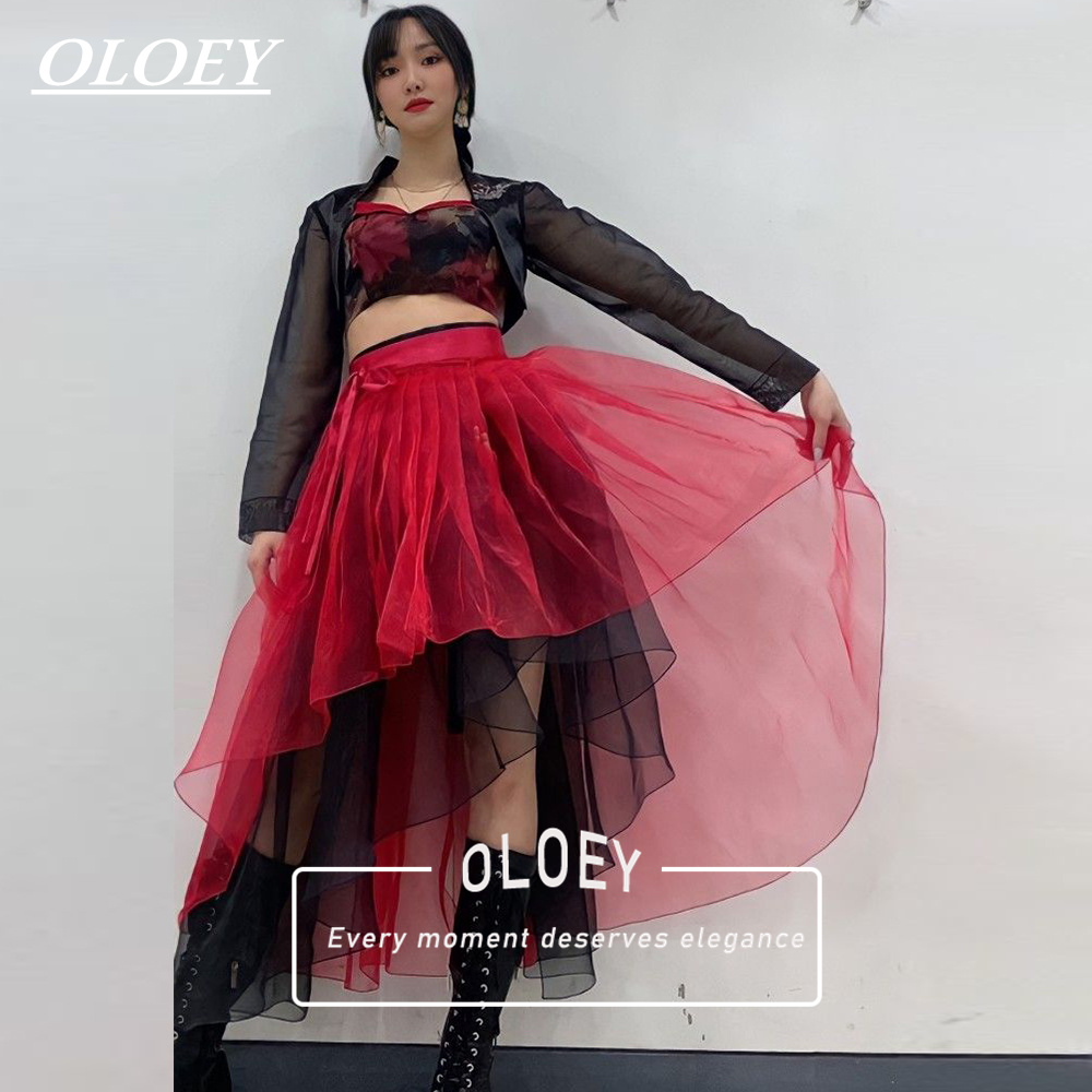ชุดฮันบกคอนเสิร์ตสีแดงดำสไตล์โ - Hanbok Modern Set บทวิจารณ์และราคา