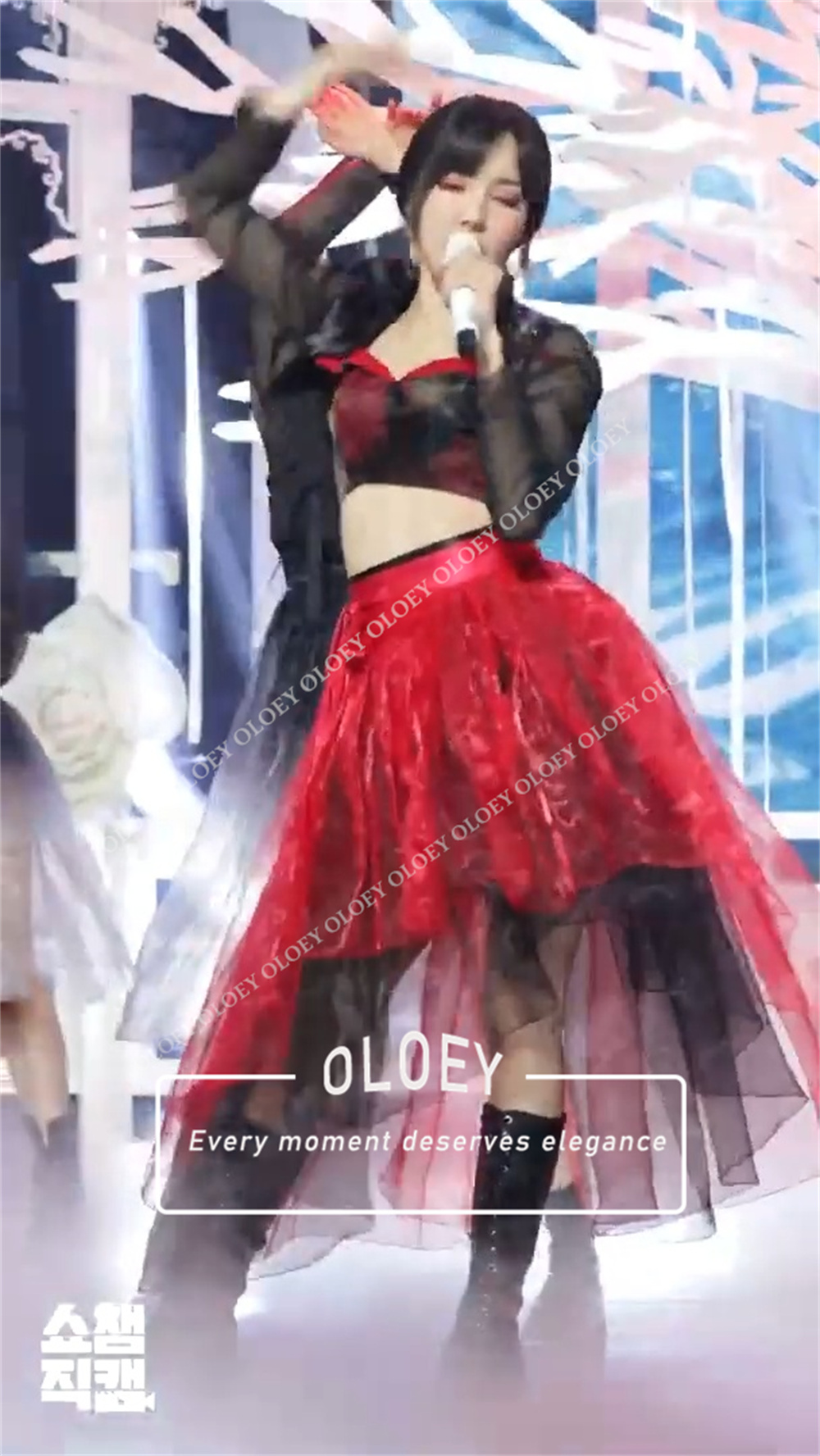 ชุดฮันบกคอนเสิร์ตสีแดงดำสไตล์โ - Hanbok Modern Set บทวิจารณ์และราคา