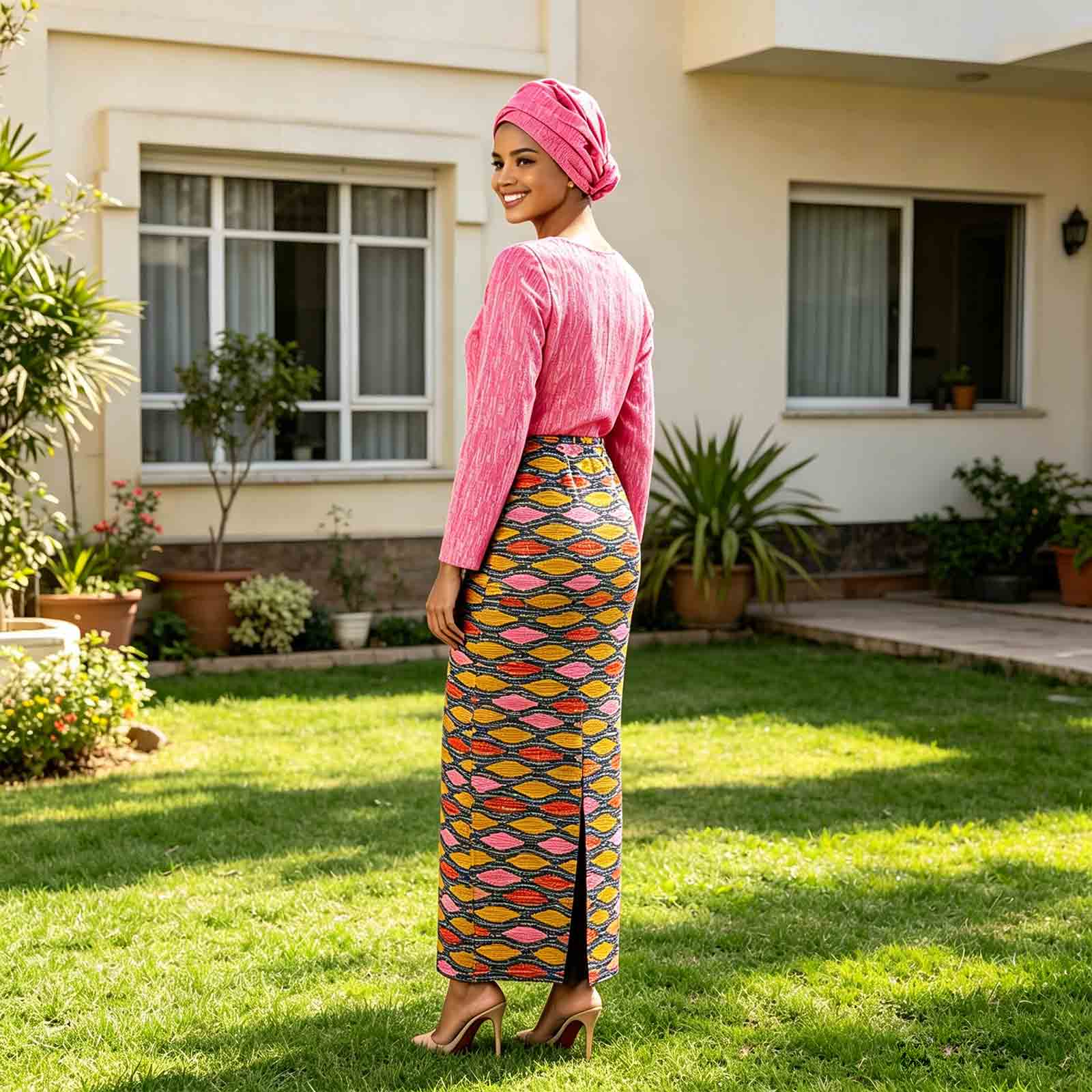 ชุดเดรสยาวลายแอฟริกันสำหรับผู้ - African Ankara Print บทวิจารณ์และราคา