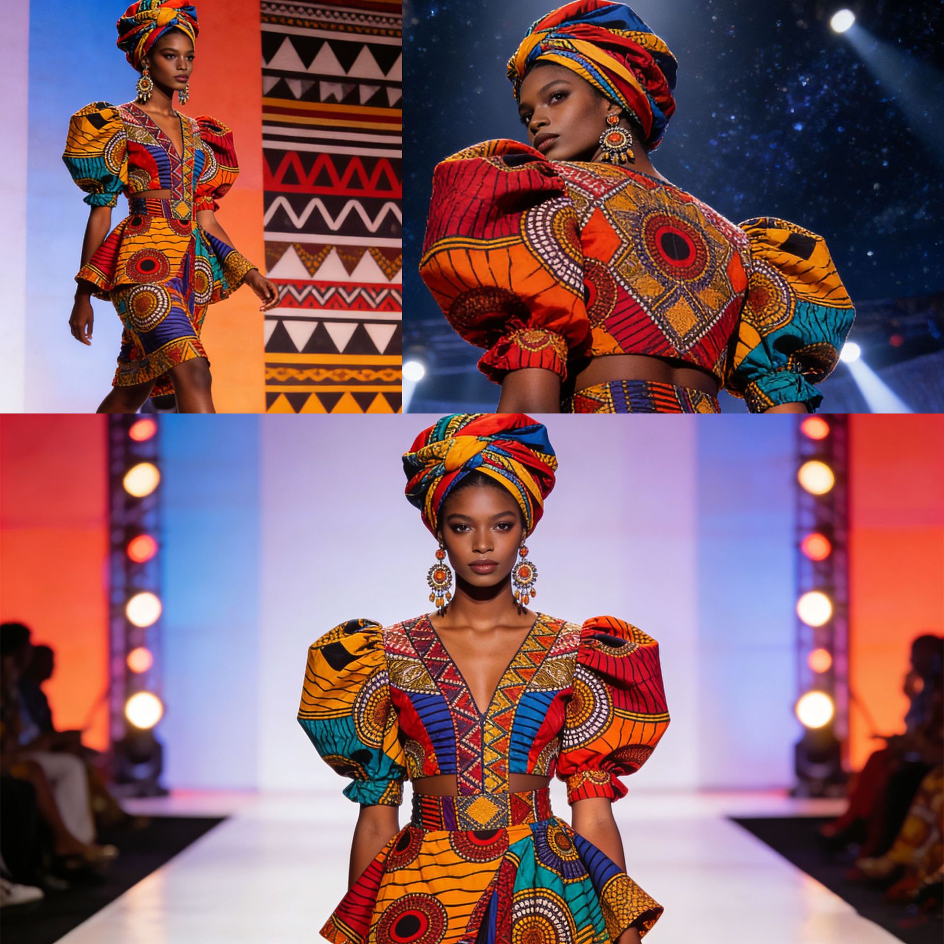 ผ้าพิมพ์ลายแอฟริกัน 6 หลา พิมพ - African Ankara Print บทวิจารณ์และราคา